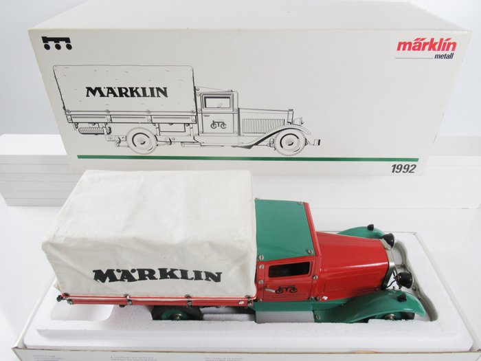 Image 2 of Märklin - 1992 - Truck MHI 1992 Opwindauto Märklin LKW "Planwagen" - 1990-1999 - Germany