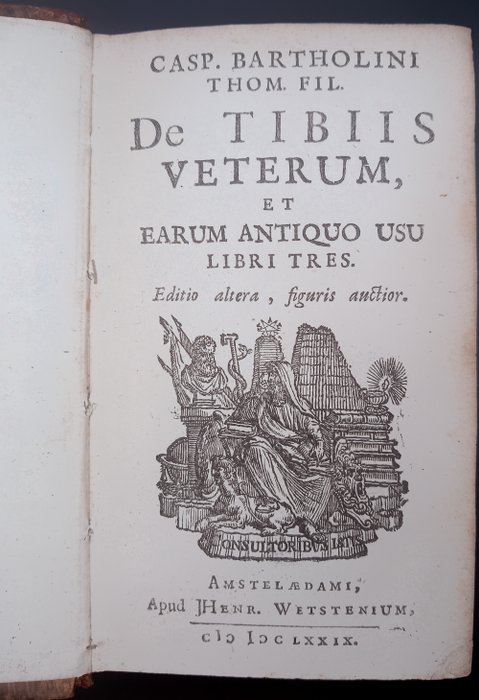 Image 3 of Caspar Bartholin - De Tibiis Veterum et Earum Antiquo Usu (Musical Instruments Of The Ancients) - 1