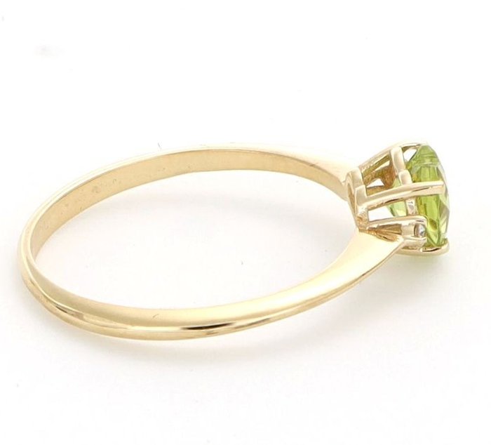 Image 3 of No Reserve Price - 18 kt. Yellow gold - Ring - 0.02 ct Diamond - Citrines