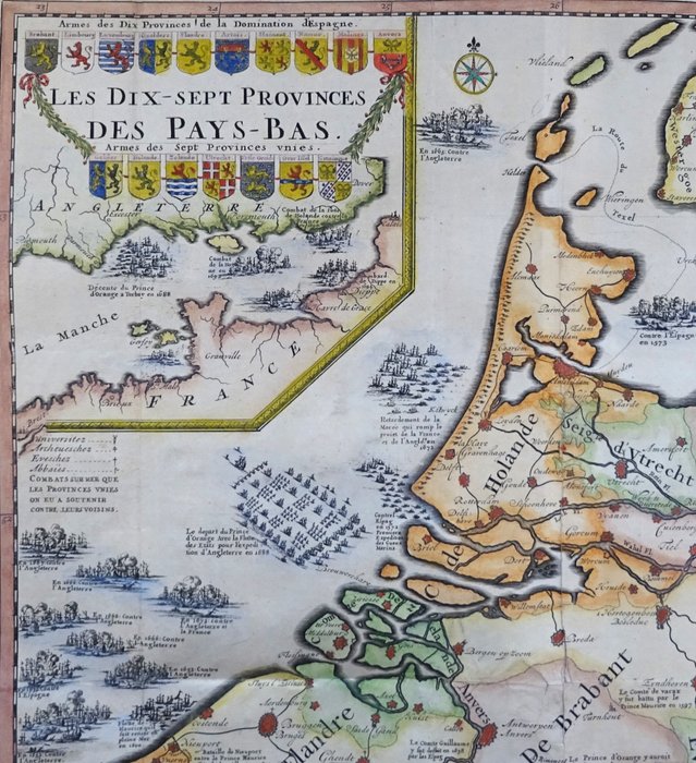 Image 3 of Netherlands, België, Luxemburg - Lage Landen, 17 Provinciën; Malherbe - Les Dix Sept Provinces des