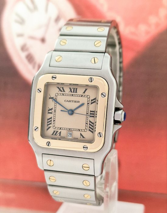 Preview of the first image of Cartier - Santos Galbee - Ref 187901 - Men - 1990-1999.