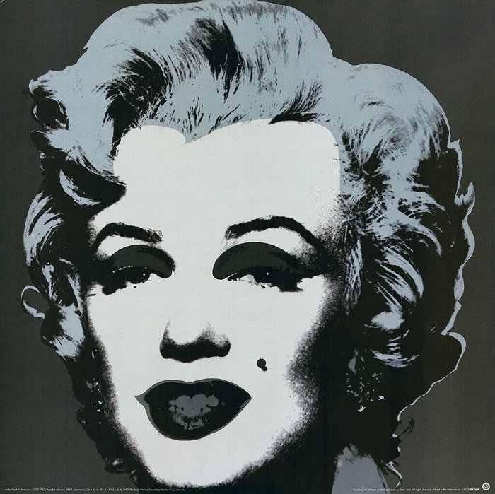 Andy Warhol (after) - Marilyn Monroe (Black), XXL size, ® 1993 The Andy Warhol Foundation