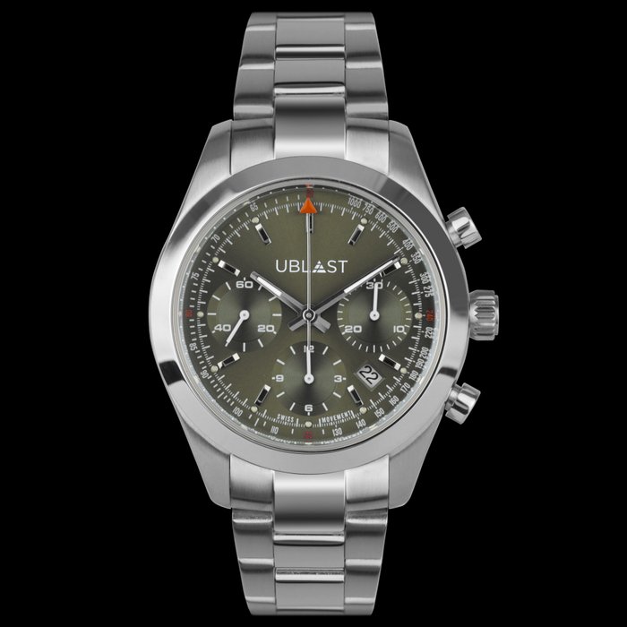 Preview of the first image of Ublast - Explorer Chronograph - UBEXCHR40GN - Automatic Swiss MOVT - Men - New.