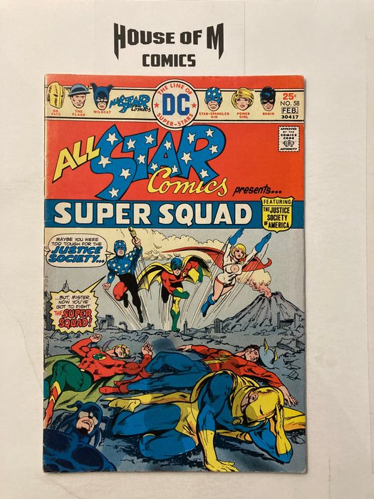 Preview of the first image of All Star Comics # 58 Bronze Age Gem! Featuring the Justice Society of America - 1st appearance Powe.