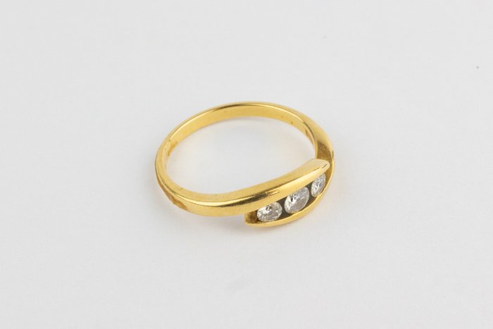 Image 2 of 18 kt. Yellow gold - Ring - 0.80 ct Diamond