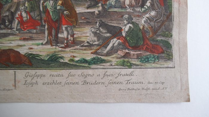 Image 3 of Georg Balthasar Probst 1732-1801 - Joseph recita les Songes a ses freres