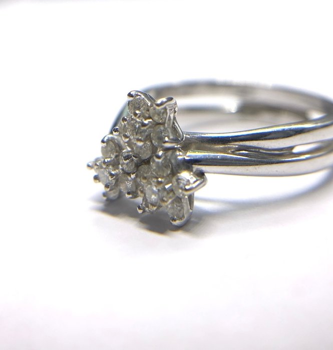 Image 3 of 18 kt. White gold - Ring Diamond
