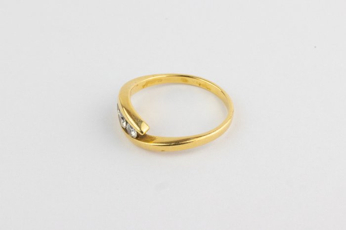 Image 3 of 18 kt. Yellow gold - Ring - 0.80 ct Diamond