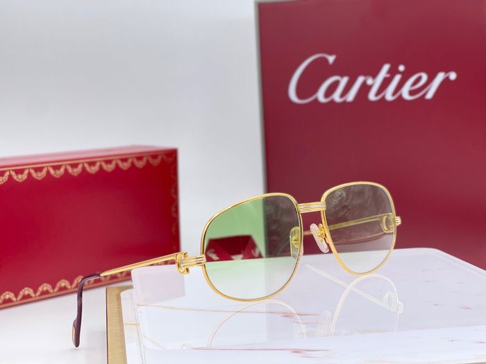 Cartier - Romance Louis Gold Planted 24k - Sonnenbrille