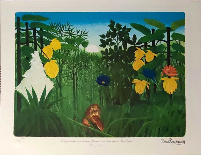 Preview of the first image of Henri Rousseau (1844-1910), d'après - Jungle.