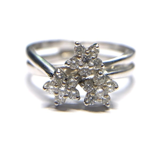 Preview of the first image of 18 kt. White gold - Ring Diamond.