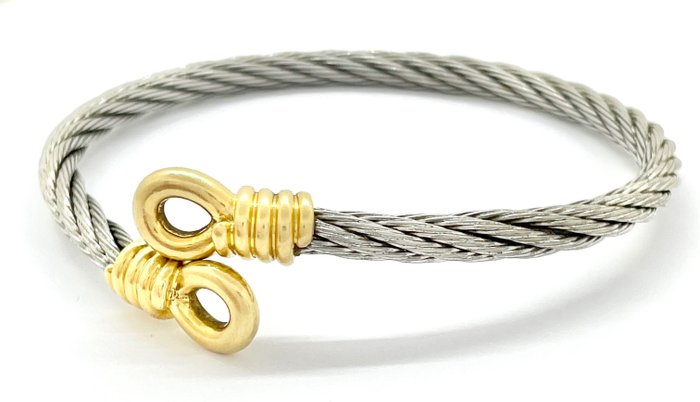 Image 3 of Fred Paris - Force 10 - "NO RESERVE PRICE" - 18 kt. Steel, Yellow gold - Bracelet