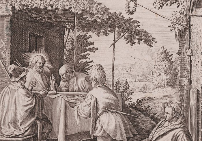 Image 3 of Dirk van Hoogstraten (1596-1640) after Bassano - Meal at Emmaüs - The Kitchen Scenes