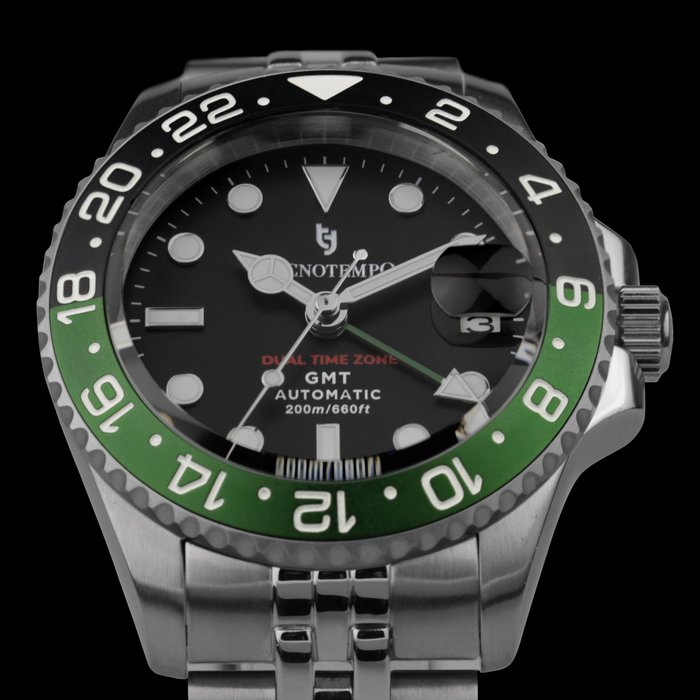 Image 3 of Tecnotempo - "NO RESERVE PRICE" - Automatic GMT "Dual Time Zone" 20ATM WR - Limited Edition - - TT.