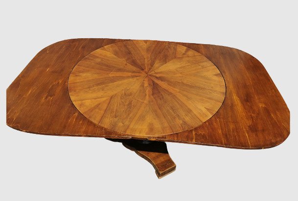 Image 2 of Extending table - Walnut - Early 20th century