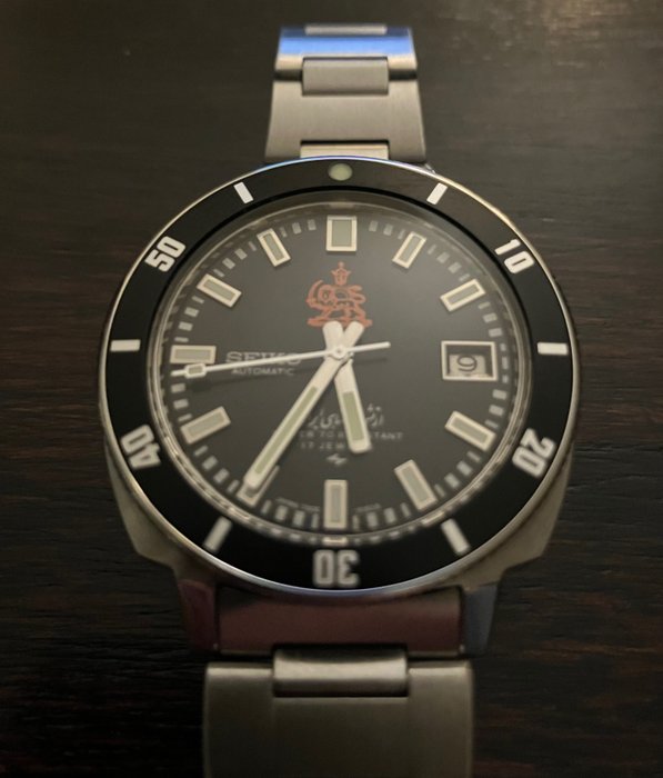Preview of the first image of Seiko - Iranian Royal Army Diver - 7005-8140 - Men - 1980.