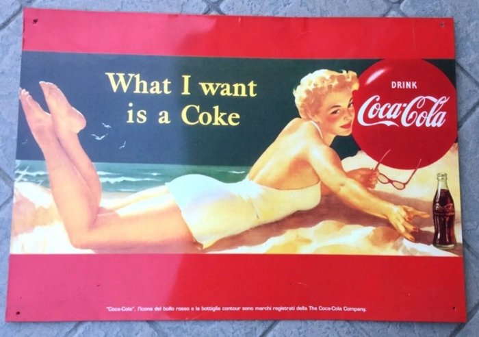 Coleção de merchandising de marcas - Sinal - Coca Cola