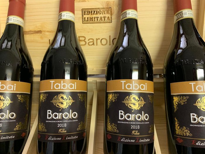 2018 Tabai - Edizione Limitata - 巴羅洛 - 4 瓶 (0.75L)