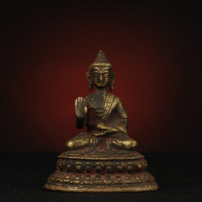 宗教和精神物品 - 私人收藏的佛像，非常罕見 - 青銅色 - 20世紀末
