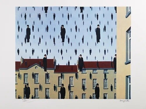 René Magritte (after) - Golconde