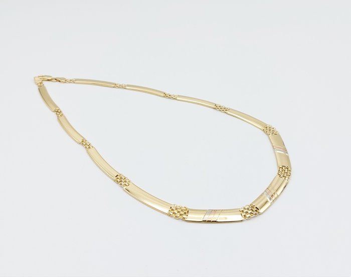 Image 3 of 18 kt. Pink gold, White gold, Yellow gold - Necklace
