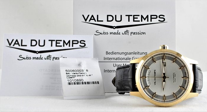 Image 2 of Val Du Temps - Luzern Day Date - Swiss Automatic - Sellita SW240 - Ref. No: VDT-020-240-01 - Men -