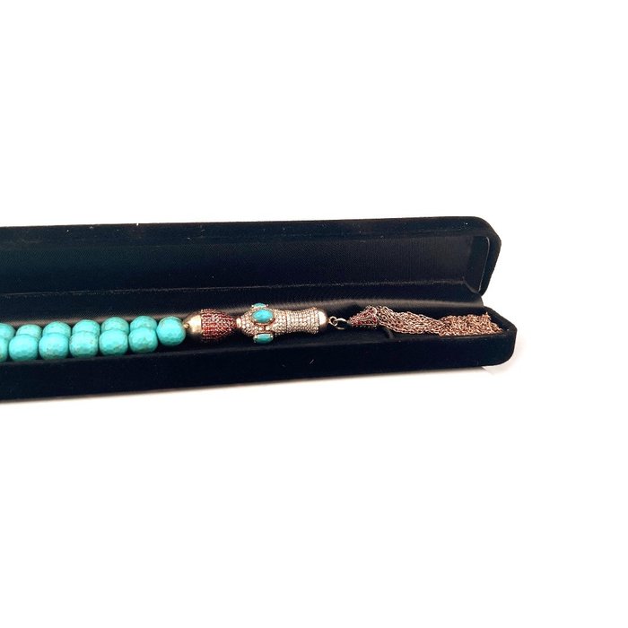 Image 2 of 925 Silver - Bracelet Turquoises