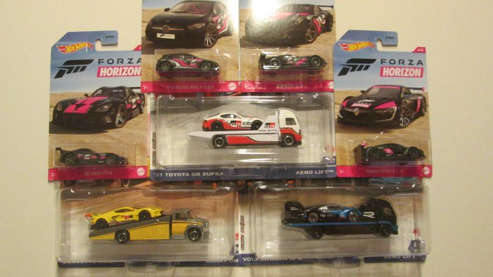 Preview of the first image of Hot Wheels - 1:64 - 10 x Mercedes, Chevrolet, Renault, Viper,Volkswagen, Carry-on, Toyota, Aero Lif.