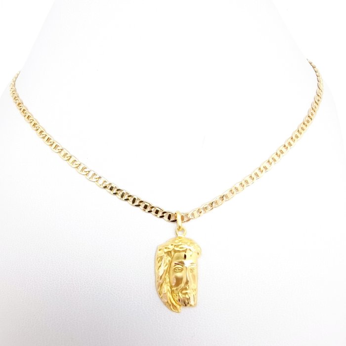 Preview of the first image of 18 kt. Yellow gold - Necklace with pendant.