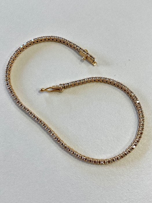 Image 3 of 14 kt. Pink gold - Bracelet Diamond