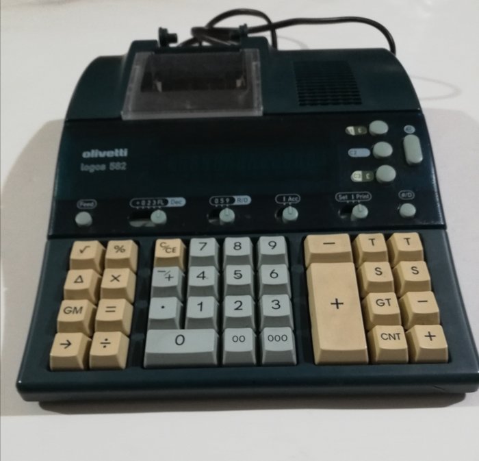 Olivetti, Logos 582 - 計算器，80 年代 - 金屬、塑料