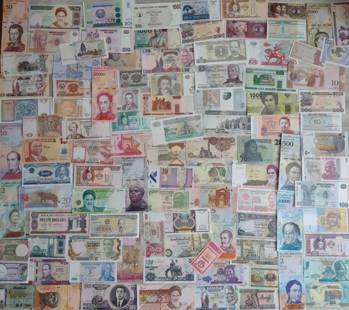 Mondo. - 100 banknotes - various dates