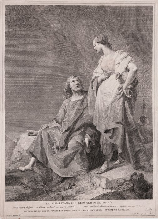 Image 2 of Giovanni Battista Piazzetta (1682-1754) - Christ with the woman of Samaria at the well