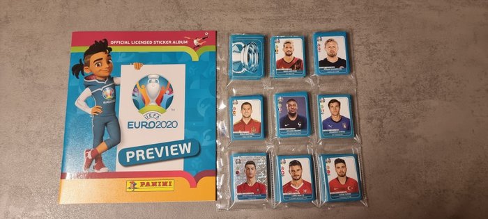 Panini - Euro 2020 Preview - 1 Empty album + complete loose sticker set