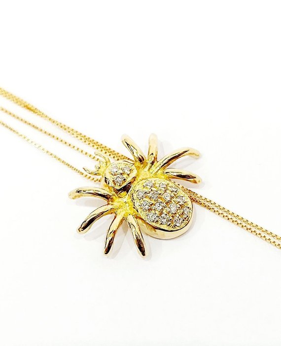 Image 3 of Astralia - 18 kt. Yellow gold - Necklace with pendant - 0.90 ct Diamond - Diamonds
