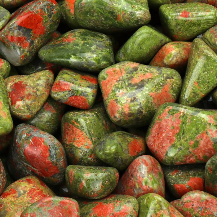 AAA laatu - Unakite - Kaatuneita kiviä- 2 kg