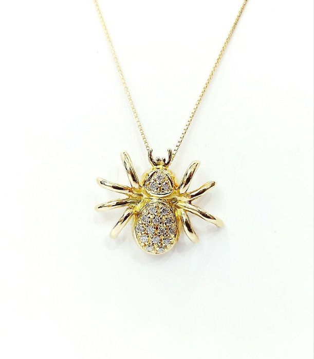 Image 2 of Astralia - 18 kt. Yellow gold - Necklace with pendant - 0.90 ct Diamond - Diamonds