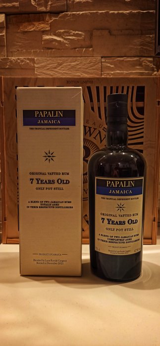 Hampden, Worthy Park 7 years old Velier - Papalin - Original Vatted Rum 47%  - b. 2021年 - 70厘升