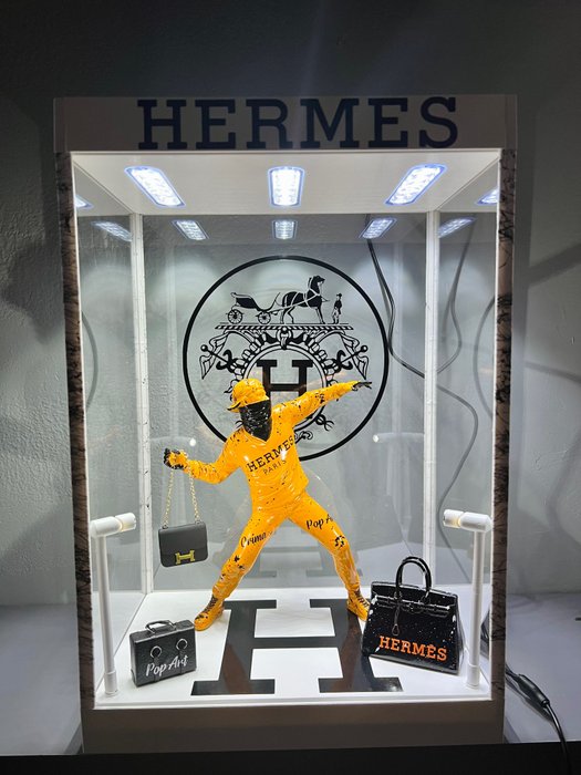 Image 2 of ORIMA Pop Art - BANKSY Bag led Showcase vs « HERMÈS Paris »