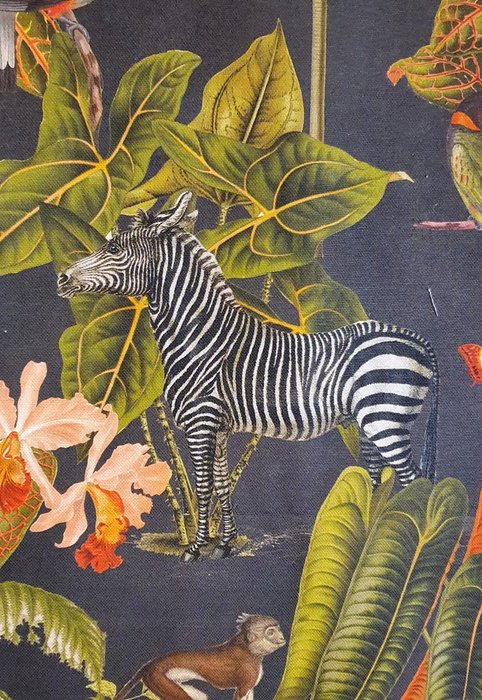 Exclusive Persian fabric with exotic animals - 300x280cm - Textile - 280 cm - 0.02 cm