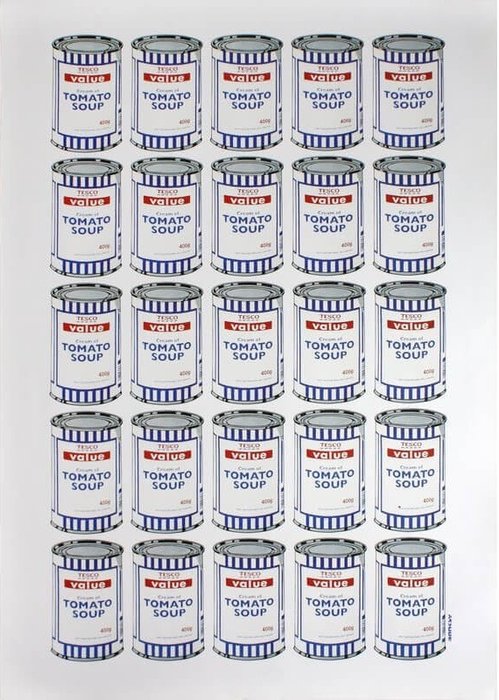 Preview of the first image of Banksy (1974) - Tesco Soup Cans.