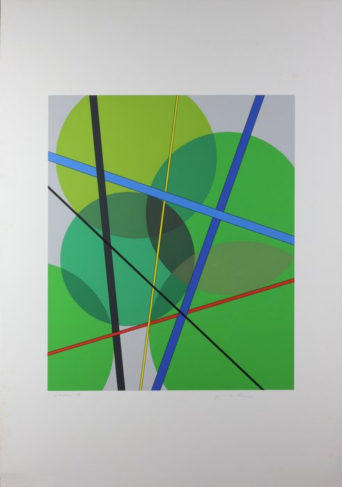 Luigi Veronesi (1908-1998) - Composizione Verde XL