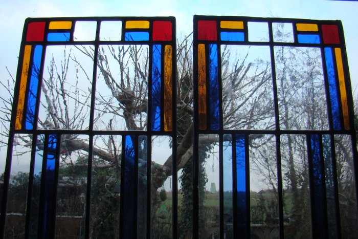 Image 3 of Art Deco stained glass windows (2)