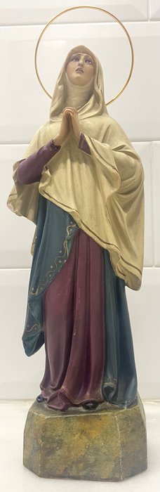Preview of the first image of Sculpture, Painful Virgin, Olot - Brass, wood pulp - Early 20th century.