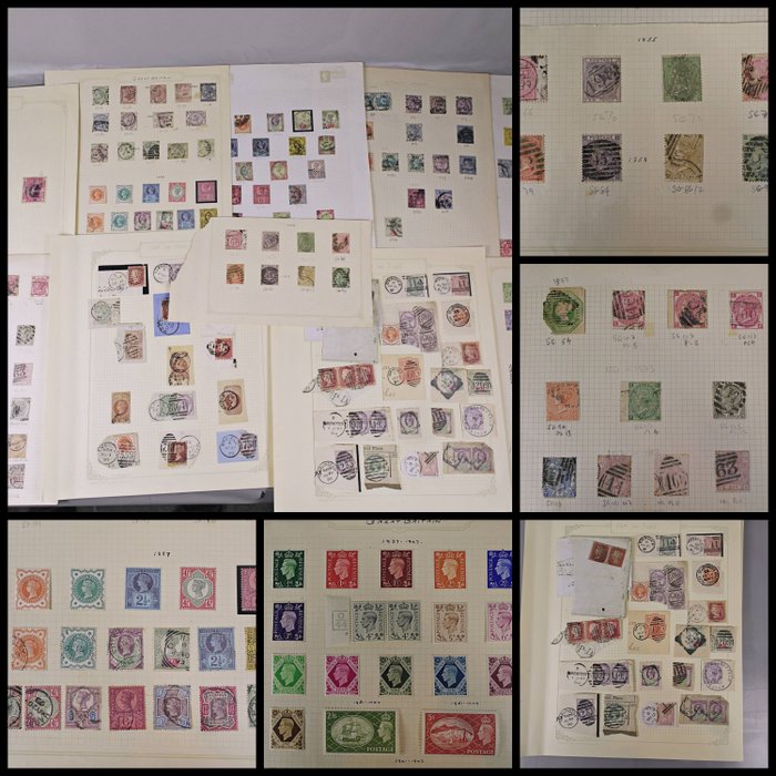 Preview of the first image of Great Britain 1850/1955 - Extensive GB QV-KGVI Collection,Sets, Scarce Items Seen. - SG54 SG118, SG.