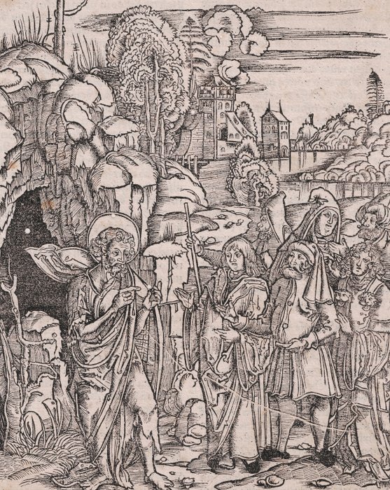 Image 3 of Hans Franck (1485-1522) - Christ and the Judas - Rare