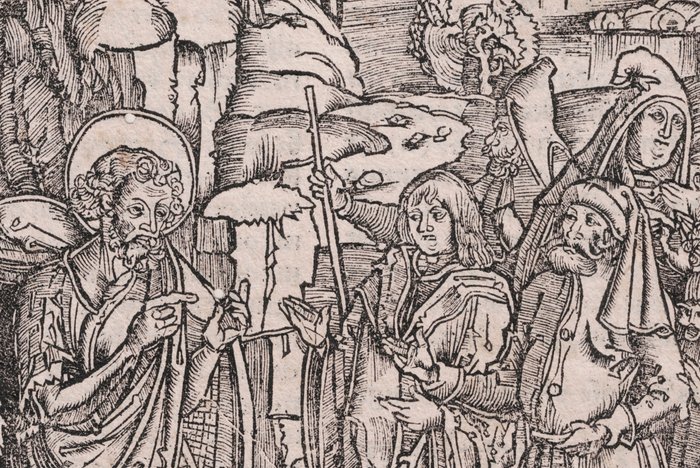 Image 2 of Hans Franck (1485-1522) - Christ and the Judas - Rare
