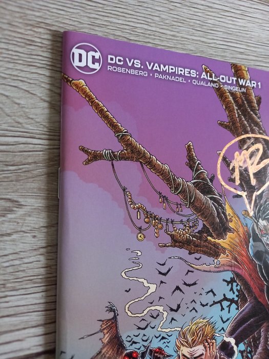 Image 3 of DC vs. Vampires: All Out War #1 SOLD OUT ! "1:25 RATIO STOKOE Variant" - Signed By story creator Ma