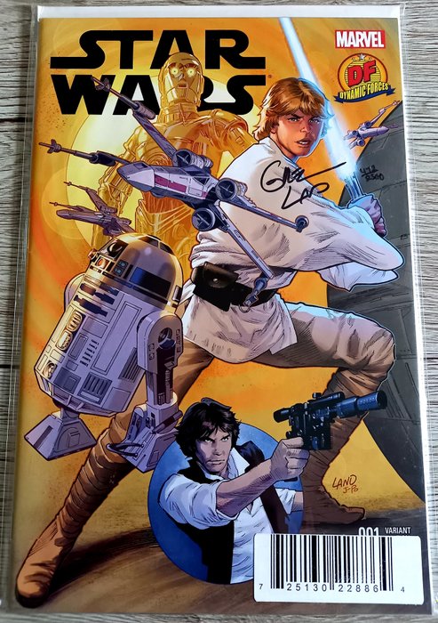 Preview of the first image of Star Wars #1 "Dynamic Forces Greg Land Cover" - Signed by legendary artist Greg Land!! With DF COA.