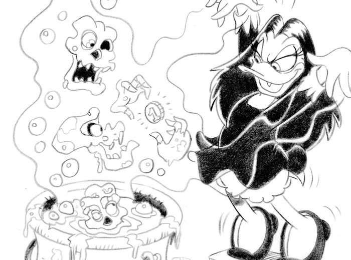 Image 2 of Magica de Spell - "I summon you to get me Scrooge's number 1 Coin" - Signed Artwork by Pasquale Ven